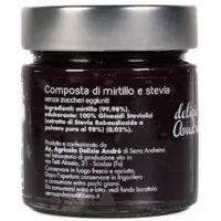 Confettura Extra Di Mirtilli E Stevia Delizie Andrè Prodotto Artigianale Da Azienda Agricola Piemontese