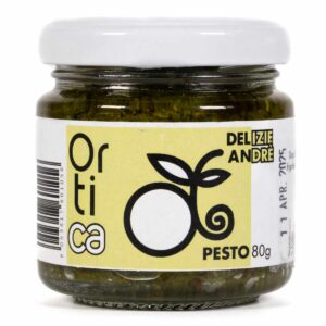 Pesto di Ortiche artigianale prodotto da Azienda Agricola Delizie Andrè