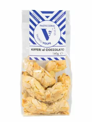 Kifferi alle Mandorle di Sicilia e gocce di cioccolato 160g