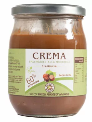 Crema spalmabile al Gianduja - con 60% di Nocciola Piemonte IGP 500g