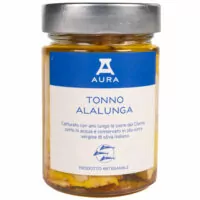 Tonno Alalunga in Olio Extra Vergine Di Oliva Cilentano Pescato Con Ami Nel Mar Tirreno Con Metodi Tradizionali