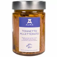 Tonnetto Alletterato in Olio Extra Vergine Di Oliva Cilentano Pescato Con Ami Nel Mar Tirreno Con Metodi Tradizionali