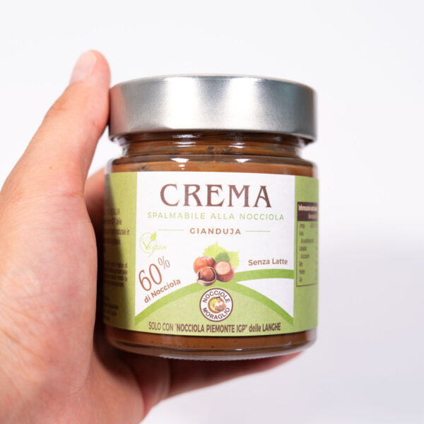 Crema Spalmabile Gianduja 250 Prodotta Artigianalmento Con Nocciole Piemote Igp