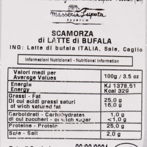 Scamorza di Bufala Masseria Lupata prodotto artigianalmente nella masseria di Paestum Cilento