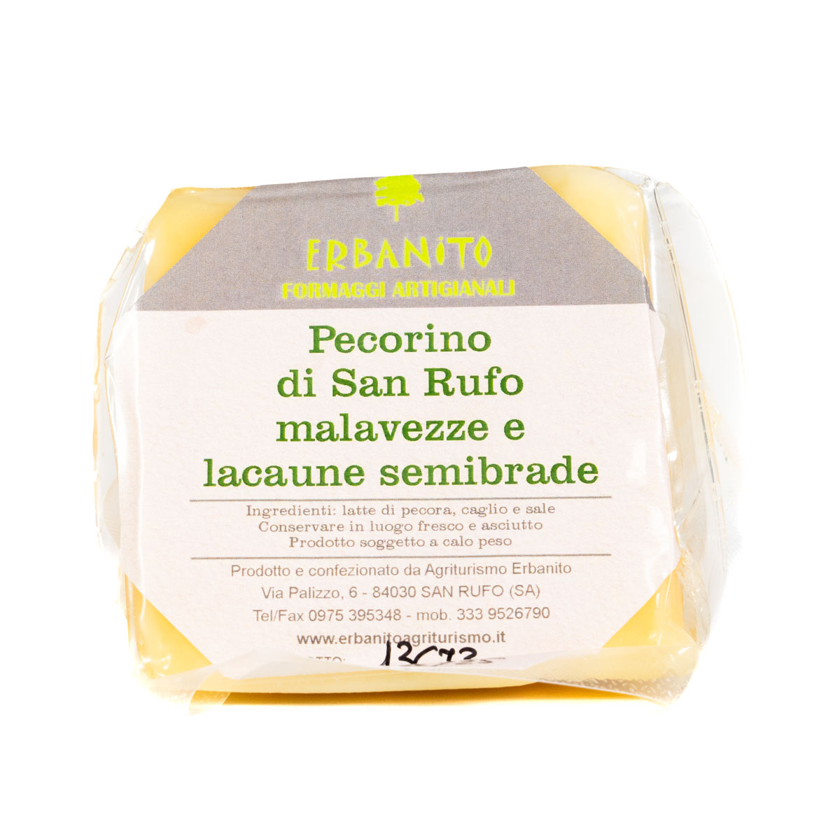 Pecorino di San Rufo da capre razza malvezze e lacaune semibrade prodotto artigianalmente da azienda agricola Erbanito