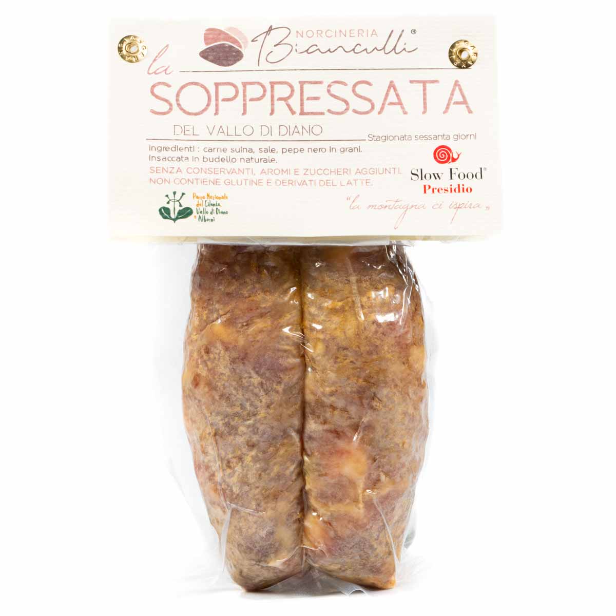 Soppressata Norcineria Bianculli Prodotto artigianale Presidio Slow Food